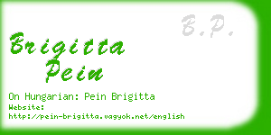 brigitta pein business card